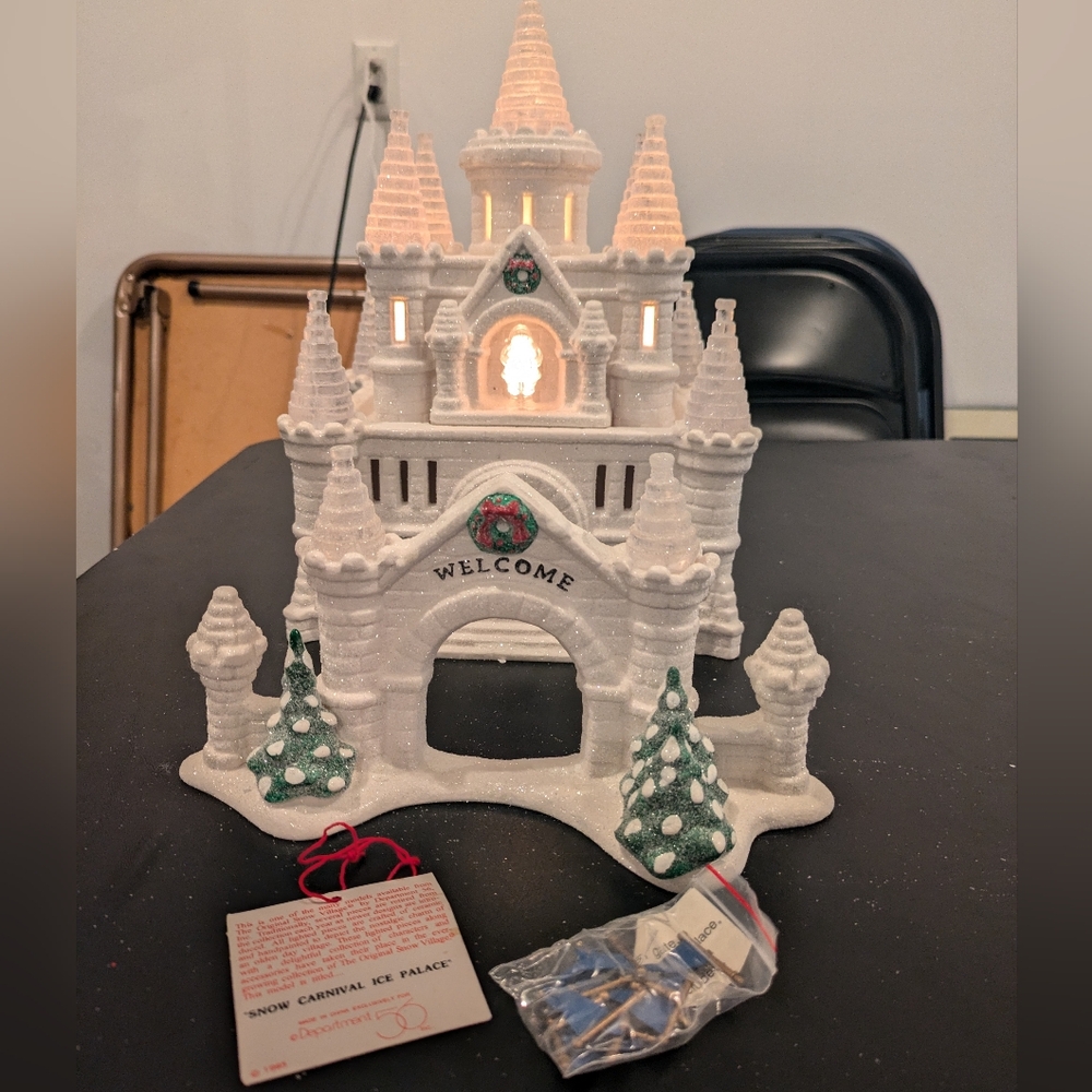 Department 56 Original Snow Village Snow Carnival Ice Palace